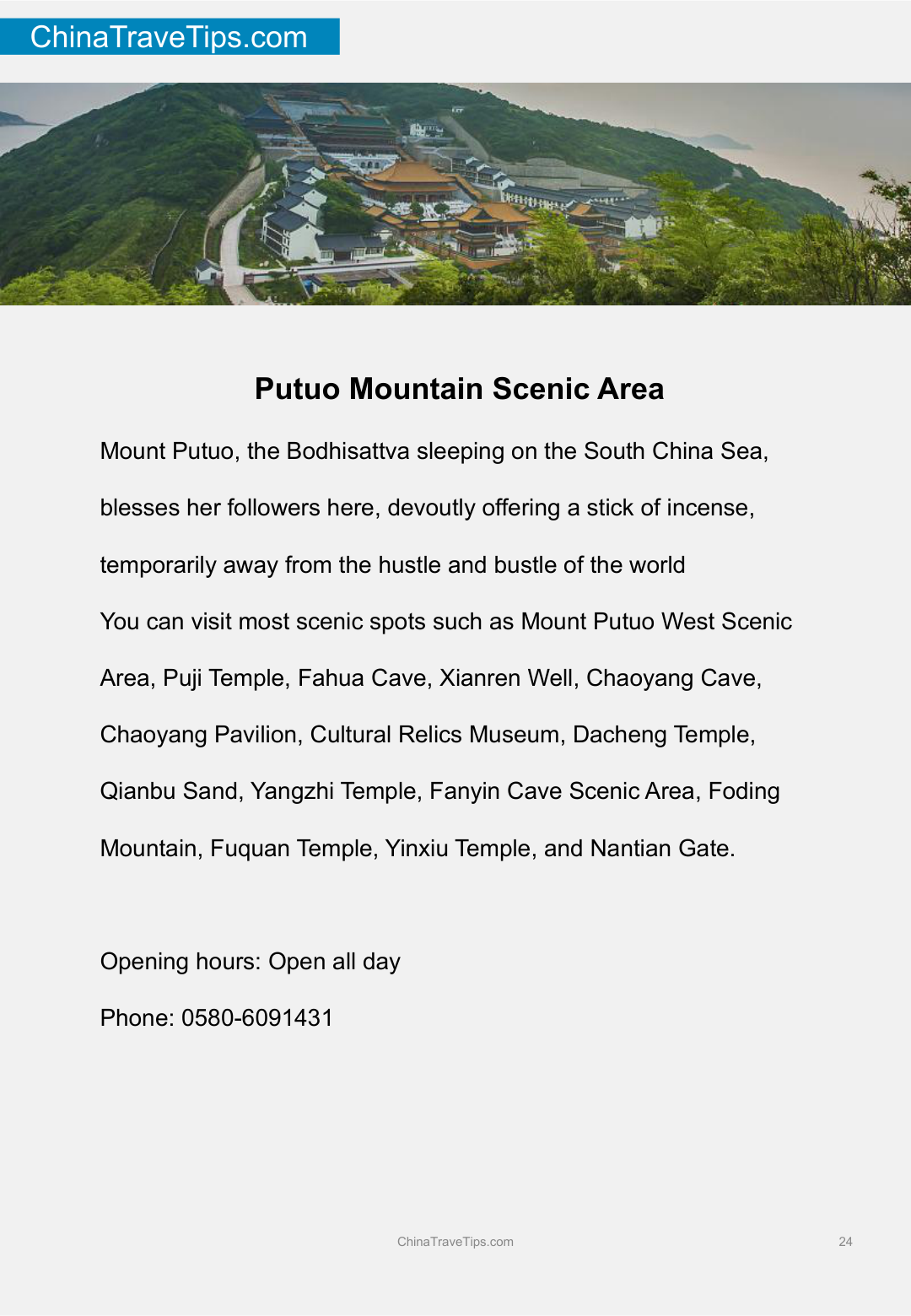 Putuo Mountain Travel Guide
