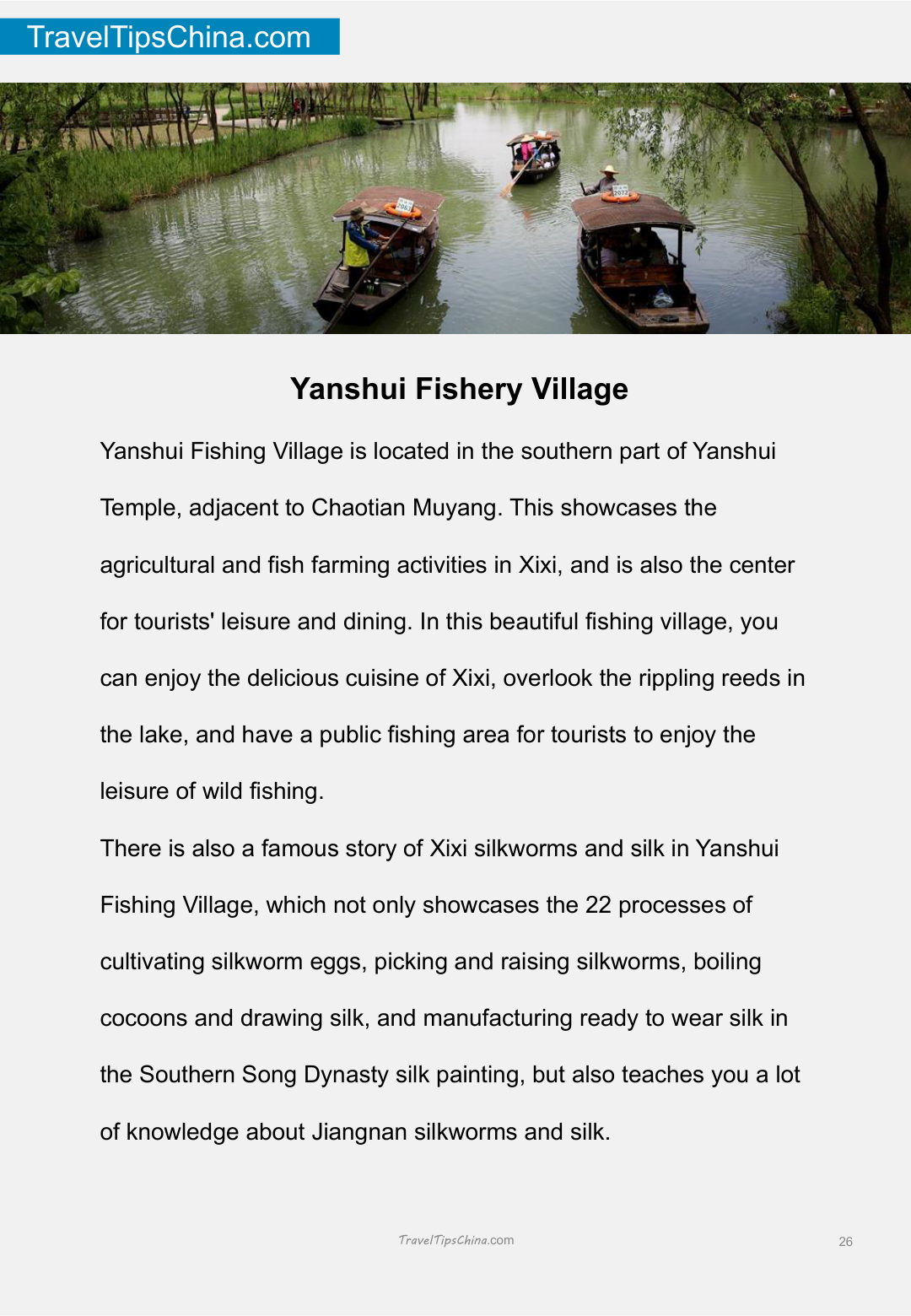 Xixi Wetland Travel Guide