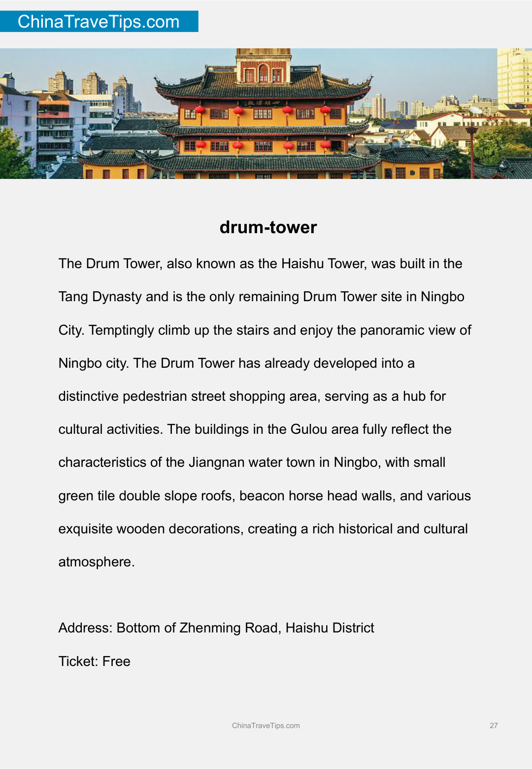 Ningbo Travel Guide