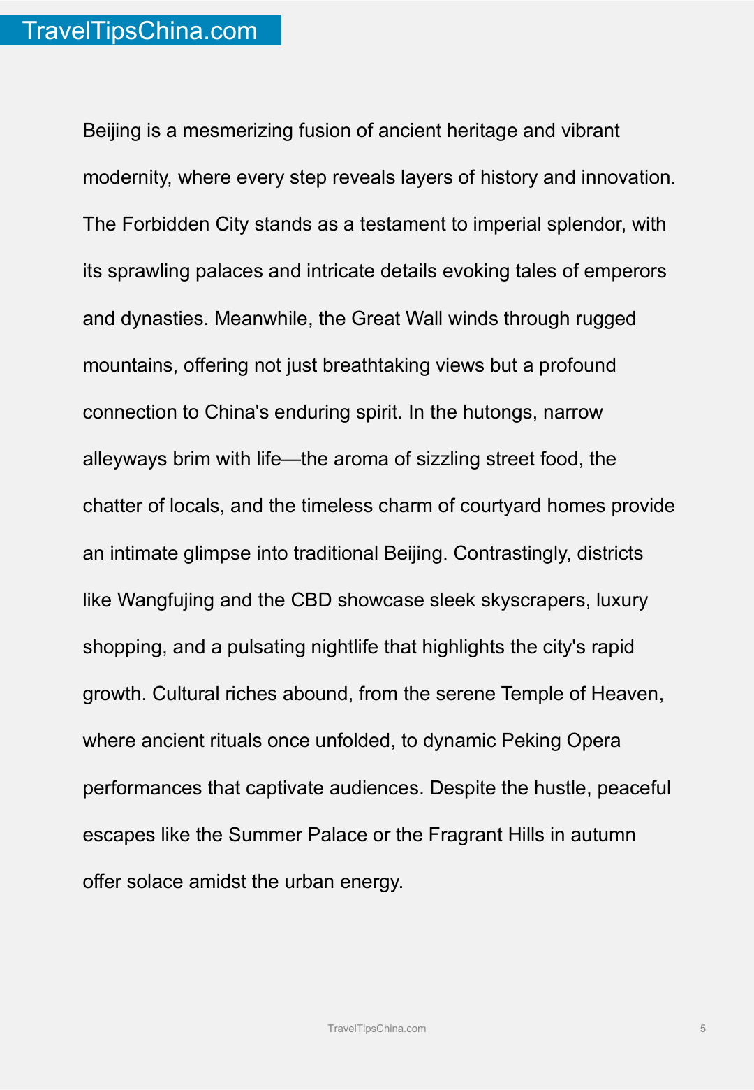 Beijing Travel Guide