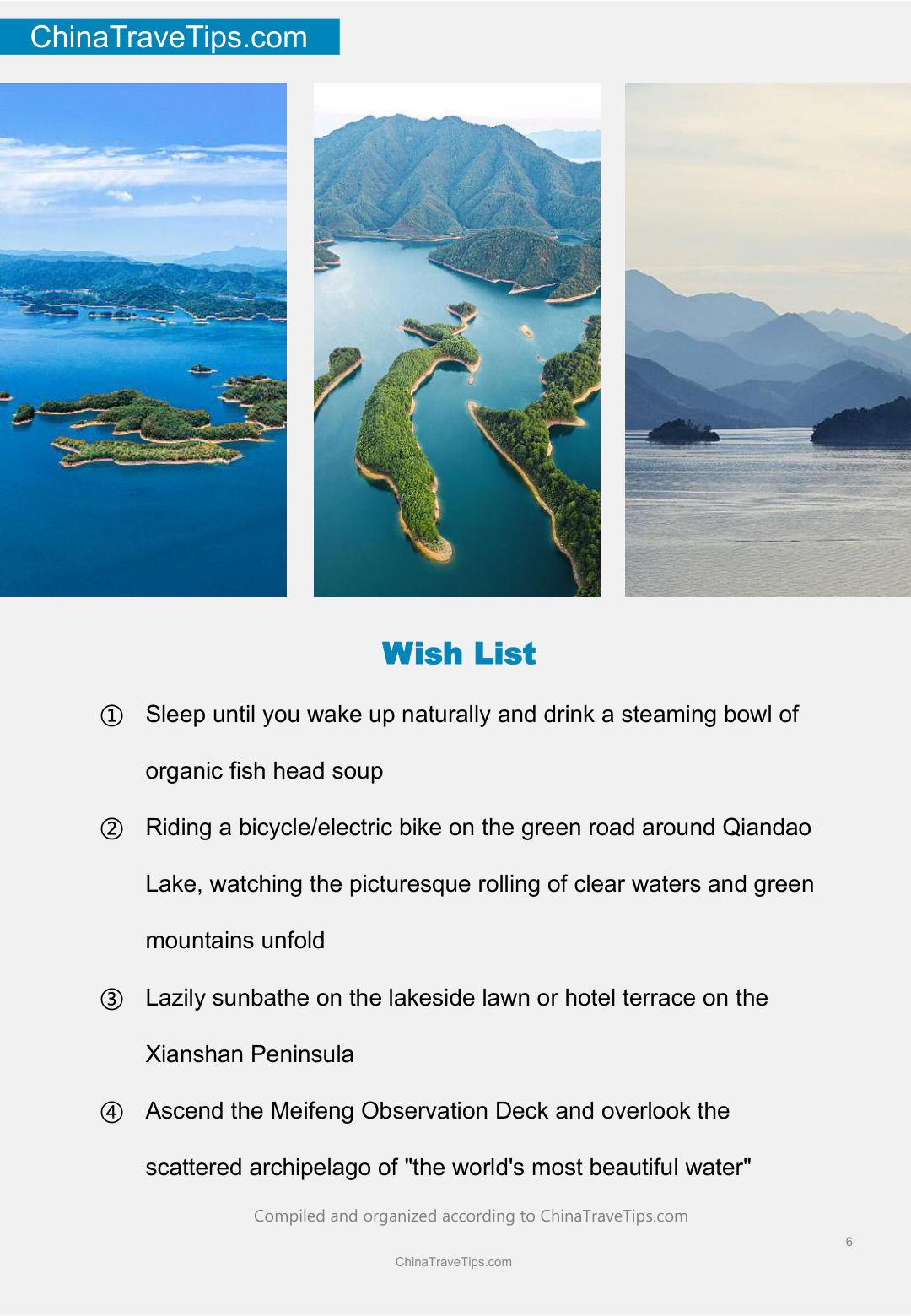 Qiandao Lake Travel Guide