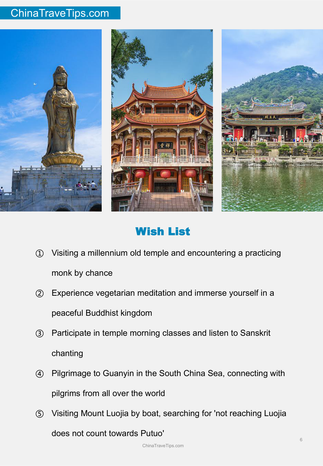 Putuo Mountain Travel Guide